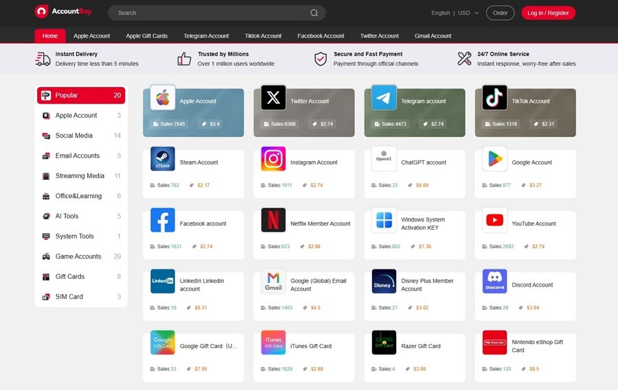 buy x account at accountboy